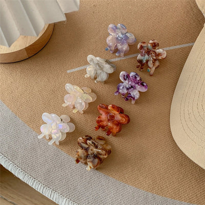 Women's Sweet Simple Style Flower Acetic acid sheets Hair Claws
