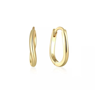 1 Pair Simple Style U Shape Plating Copper Earrings