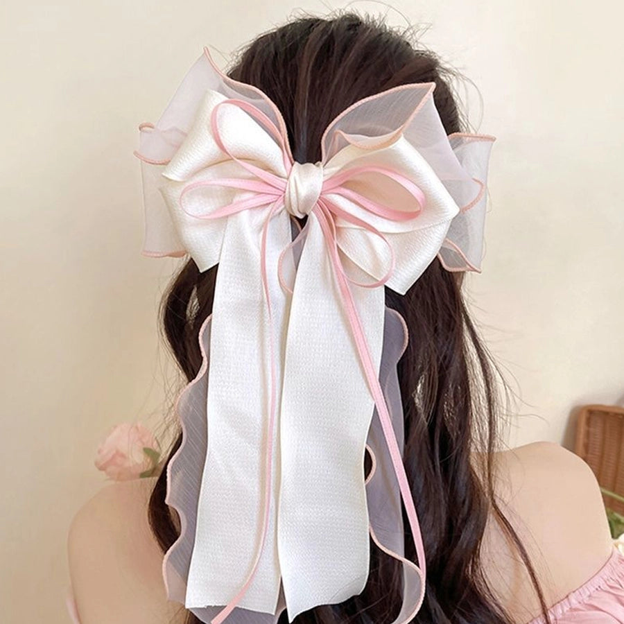 Women's Elegant Simple Style Streetwear Bow Knot Alloy Fabric Hair Clip