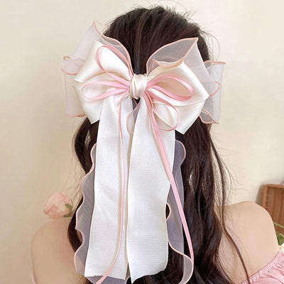 Women's Elegant Simple Style Streetwear Bow Knot Alloy Fabric Hair Clip