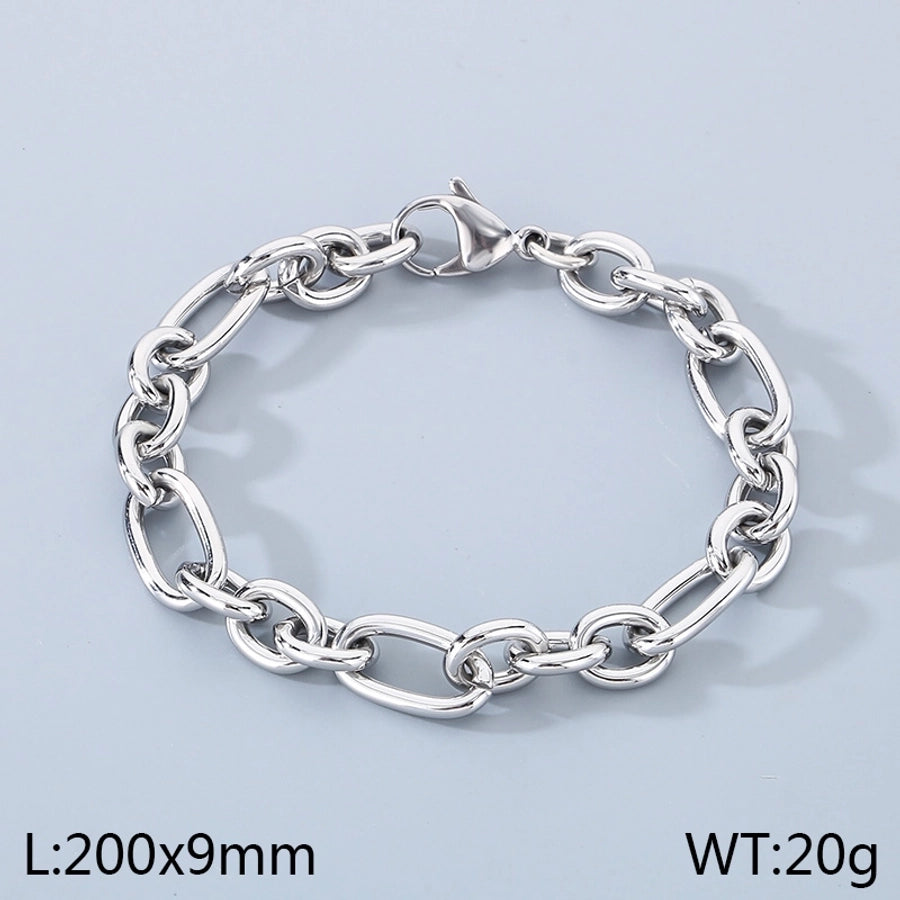 Simple Style Geometric 304 Stainless Steel 18K Gold Plated  Bracelets In Bulk