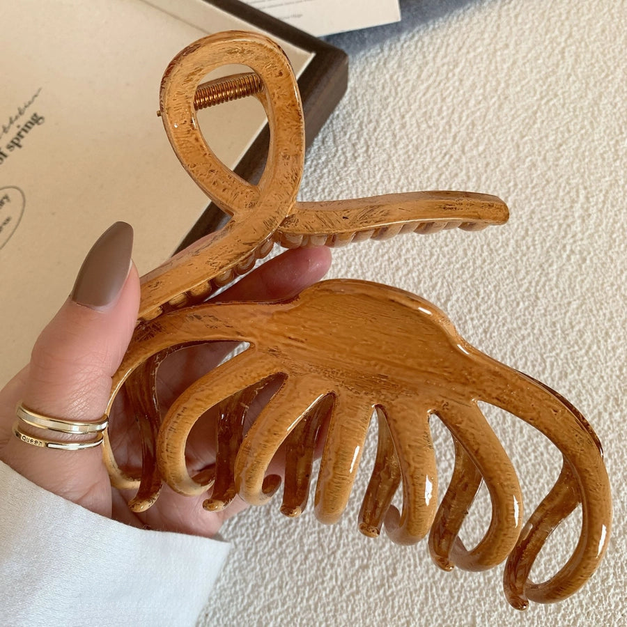 women's vintage style bow knot rectangle hair claws