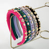 casual elegant sweet flower imitation pearl rhinestone inlay rhinestones pearl hair band