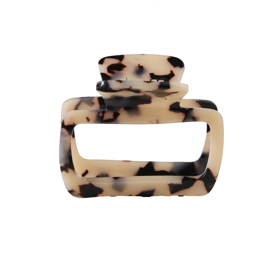 New Arrival Square Grip Spring/Summer Cream Color Shark Clip Female Back Head Updo Hair Clip