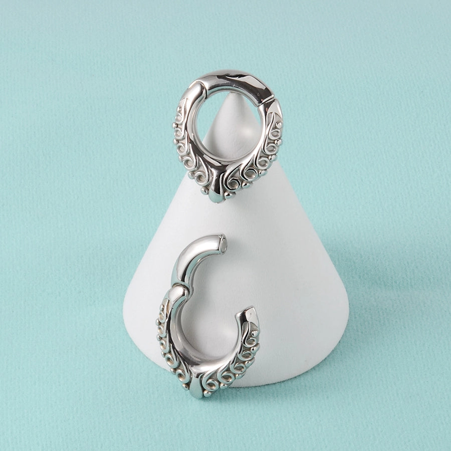 1 Piece Casual C Shape Animal Circle 304 Stainless Steel 18K Gold Plated Stainless Steel Earrings