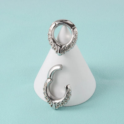 1 Piece Casual C Shape Animal Circle 304 Stainless Steel 18K Gold Plated Stainless Steel Earrings