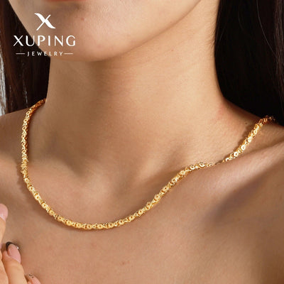 Jewelry Retro Geometric Copper 18K Gold Plated Plating Necklace