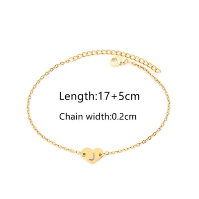 Elegant Simple Style Classic Style Letter 201 Stainless Steel 304 Stainless Steel Bracelets In Bulk