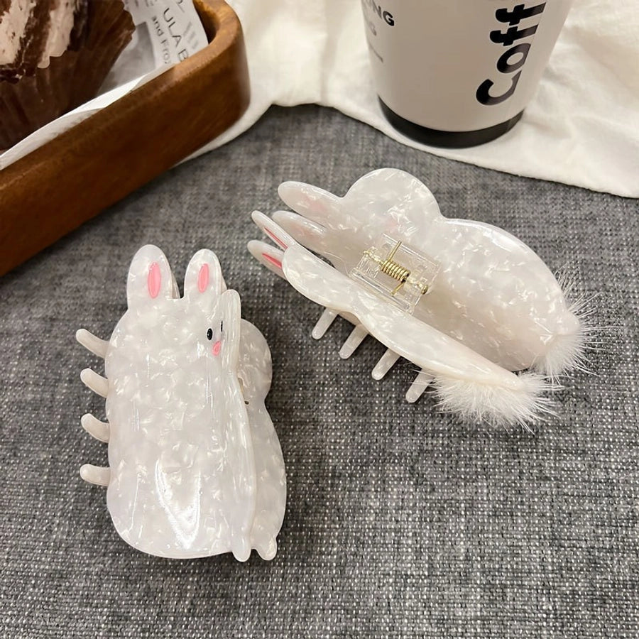 women's cute rabbit acetic acid sheets hair claws