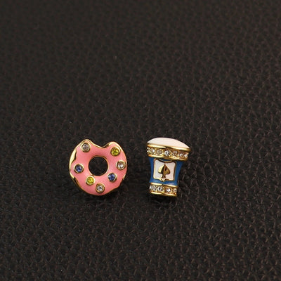 Rhinestone Copper Round Jewelry Set