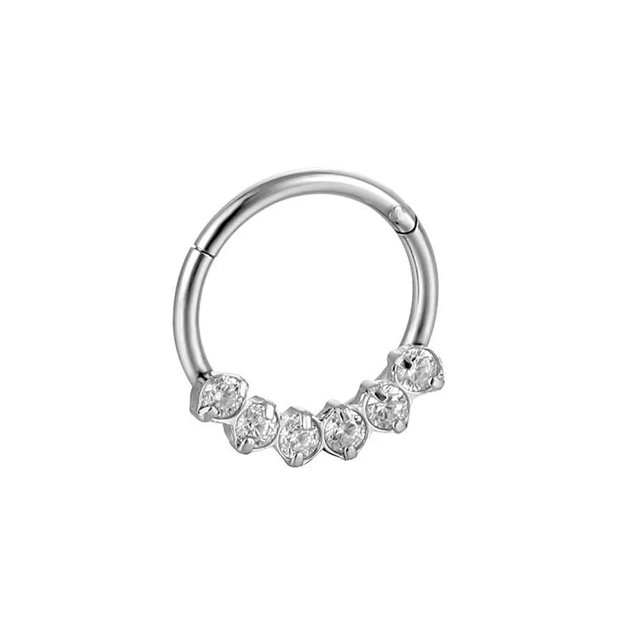 1 Piece Nose Rings & Studs Simple Style Round 304 Stainless Steel Nose Rings & Studs