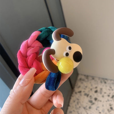 Women's Sweet Color Block Arylic Hair Tie