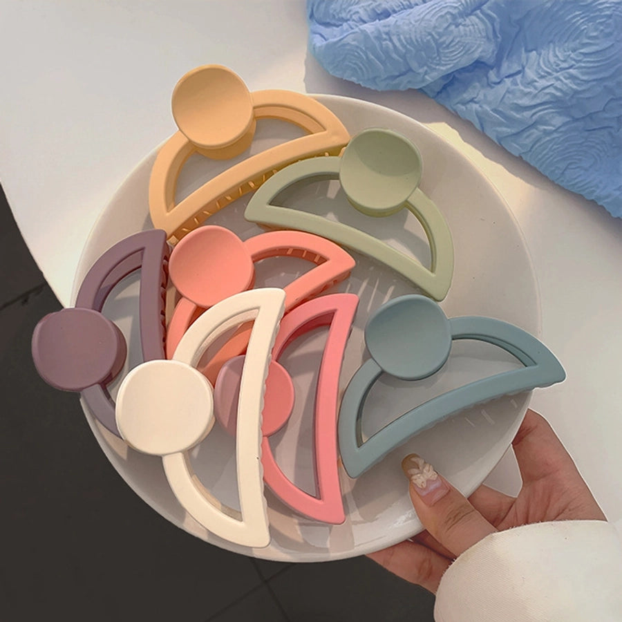 Acrylic Candy Color Color Grab Hair Grab Large Small Back Head Hairpin Hair Clip Hair Accessories Shark Clip