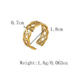 Jewelry Elegant Geometric Simple Titanium Steel Open Rings