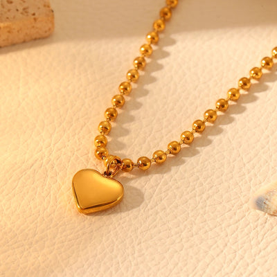 Stainless Steel Shell Peach Heart Bracelet Ornament Trendy Heart Titanium Steel No Fading Necklace Three Heart Bracelet Jewelry