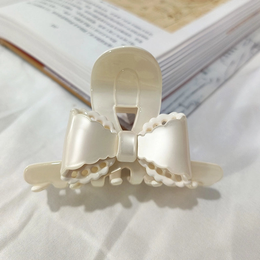 Women's Casual Simple Style Streetwear Geometric Bow Knot Acetic acid sheets Handmade Hair Claws