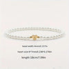 Elegant Simple Style Letter Heart Shape 304 Stainless Steel Artificial Pearl Bracelets In Bulk