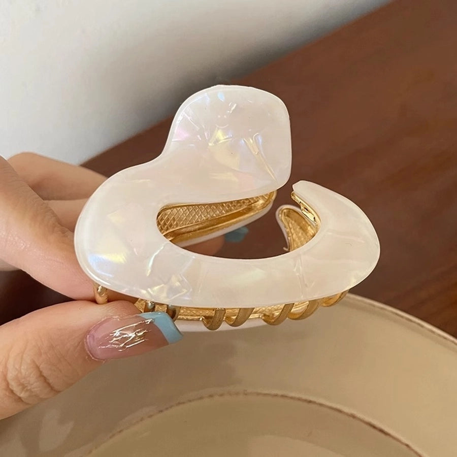 women's elegant retro solid color acetic acid sheets hair claws