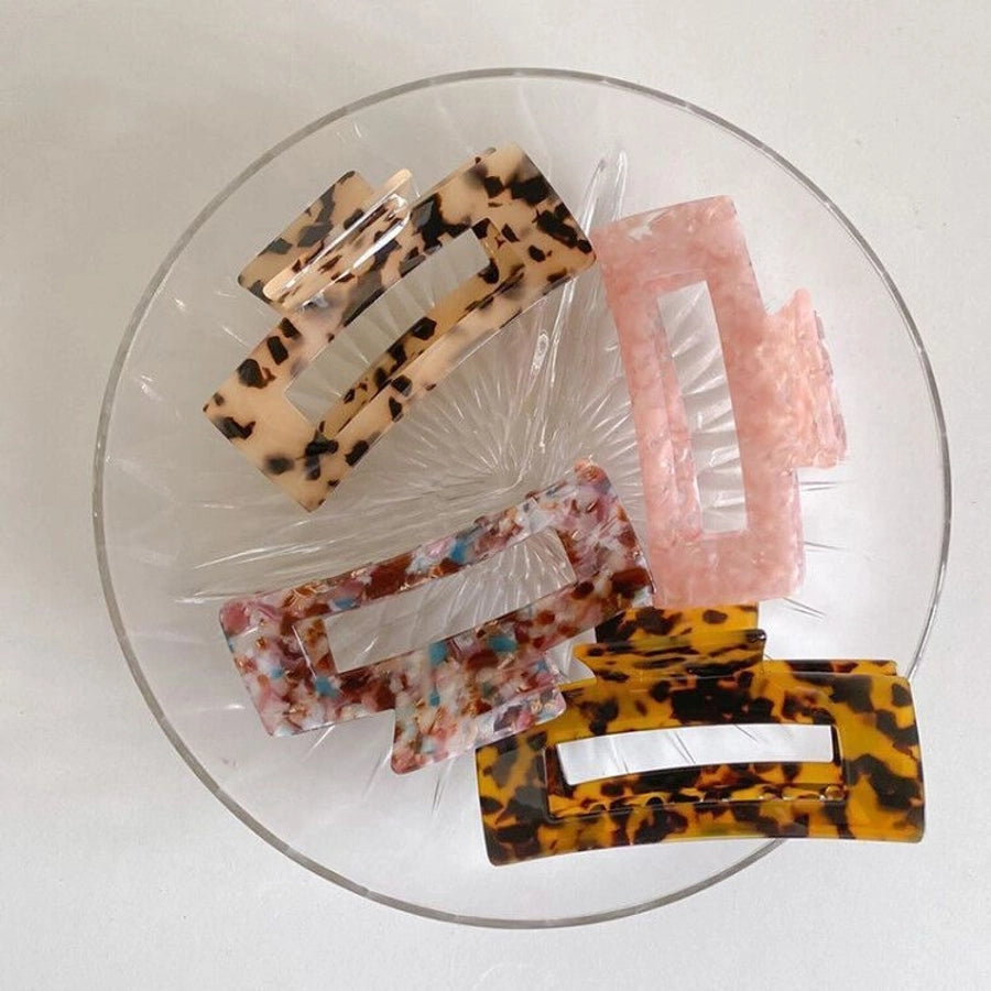 korean version leopard large temperament hair clip