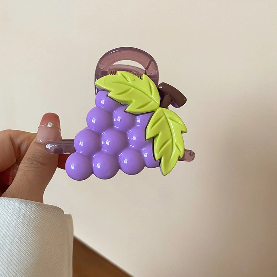 Cute Sweet Women's Fruit Strawberry Arylic Fruit Hair Claws