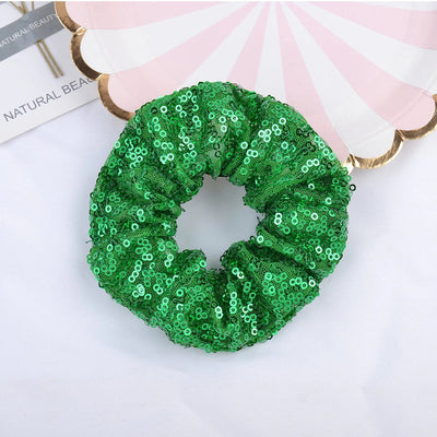 Women's Casual Simple Style Solid Color Cloth Sequins Hair Tie