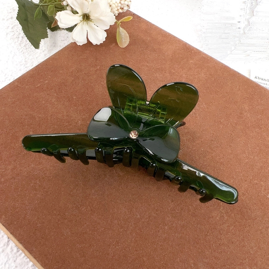 Women's Sweet Simple Style Bow Knot Acetic acid sheets Inlay Rhinestones Hair Claws