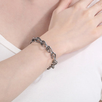 Vintage Style Geometric 304 Stainless Steel 18K Gold Plated Bracelets In Bulk