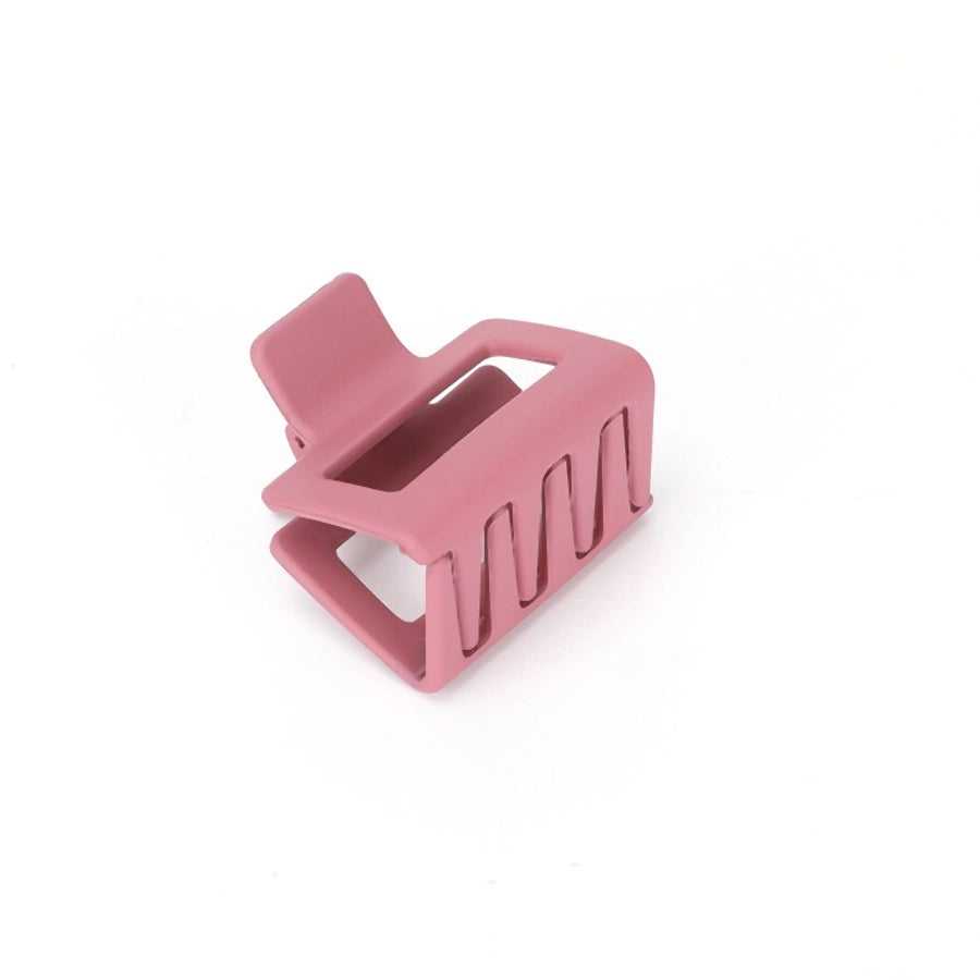 women's simple style square plastic hair claws