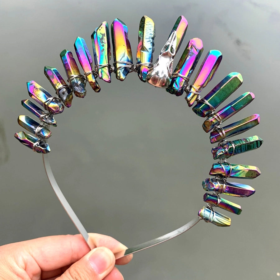 Women's Shiny Geometric Crystal Hair Band