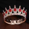 Bride Jewelry Wedding Headwear Birthday Adult Big Round Crown Headwear Color Baroque Vintage Hair Accessories King
