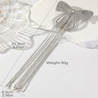 vintage style bow knot alloy plating hair clip