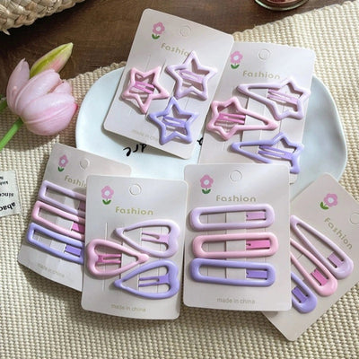 Women's Cute Solid Color Alloy Hair Clip