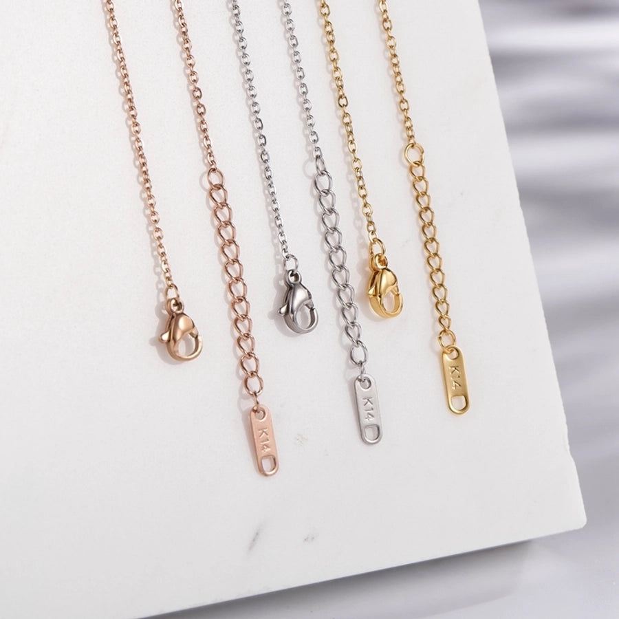 Jewelry Vintage Style Simple Style Star Moon 304 Stainless Steel Gold Plated Star Pendant Necklace