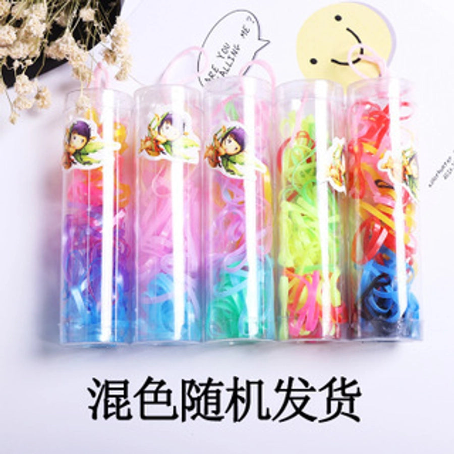 children's headdress rubber band hair tie black rubber band thickened hair rope