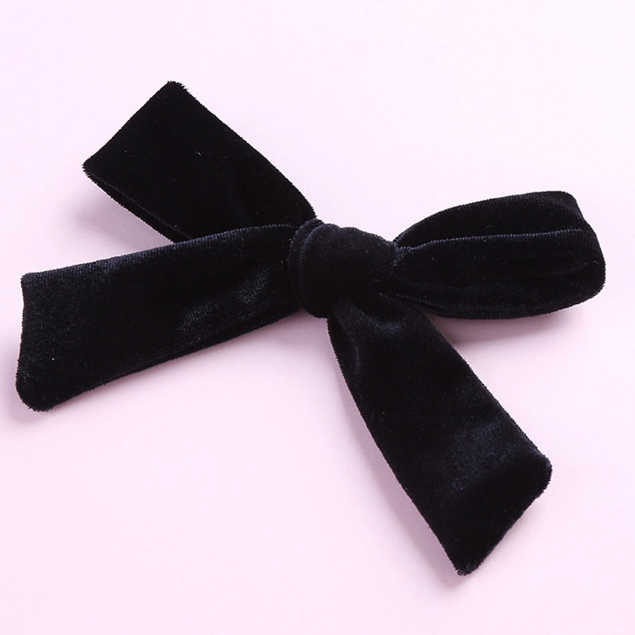 fashion bow knot flannel hair clip