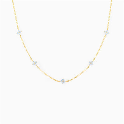 Copper Flower Earrings Anklet Necklace