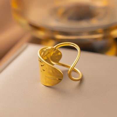 Jewelry Simple Style Solid Color Titanium Steel Plating Rings