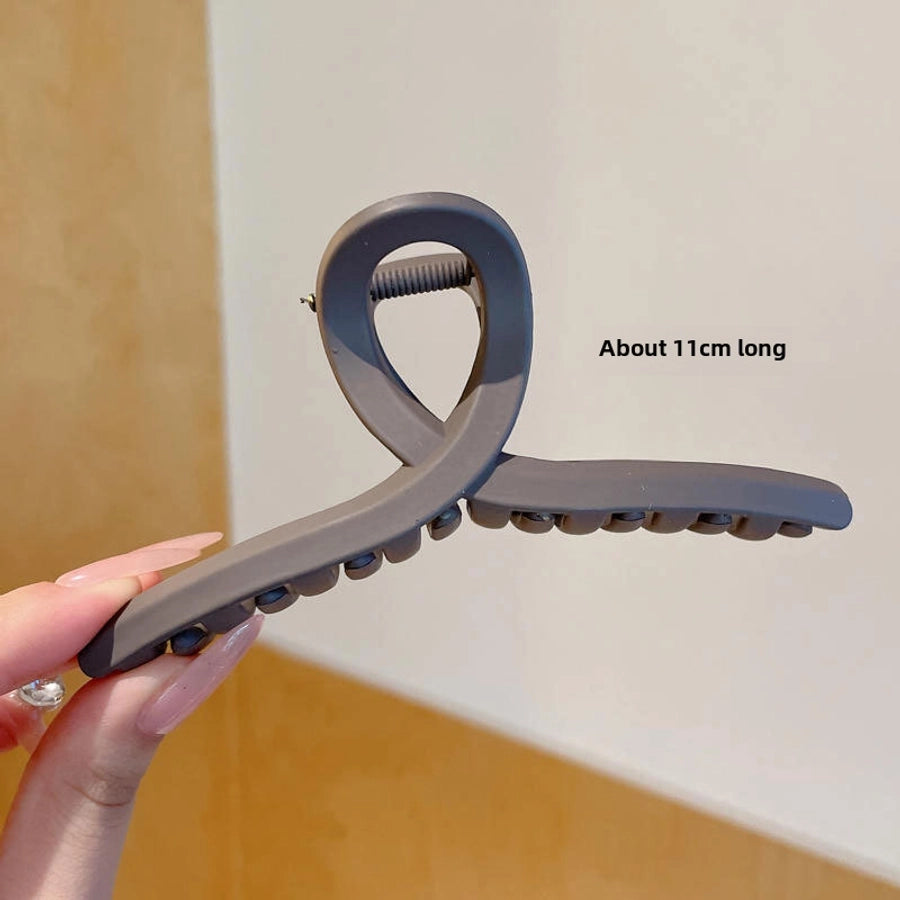 new 15CM oversized frosted hair clip female shark clip high-grade hair volume multi-head updo hair clip