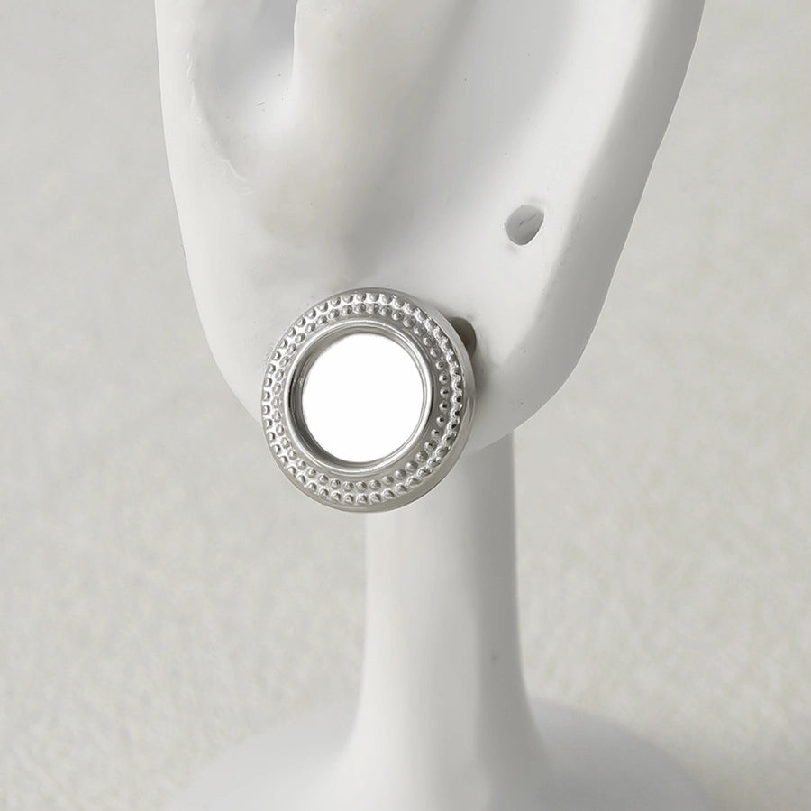 1 Pair Basic Classic Style Geometric Plating 304 Stainless Steel Ear Studs