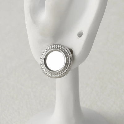 1 Pair Basic Classic Style Geometric Plating 304 Stainless Steel Ear Studs