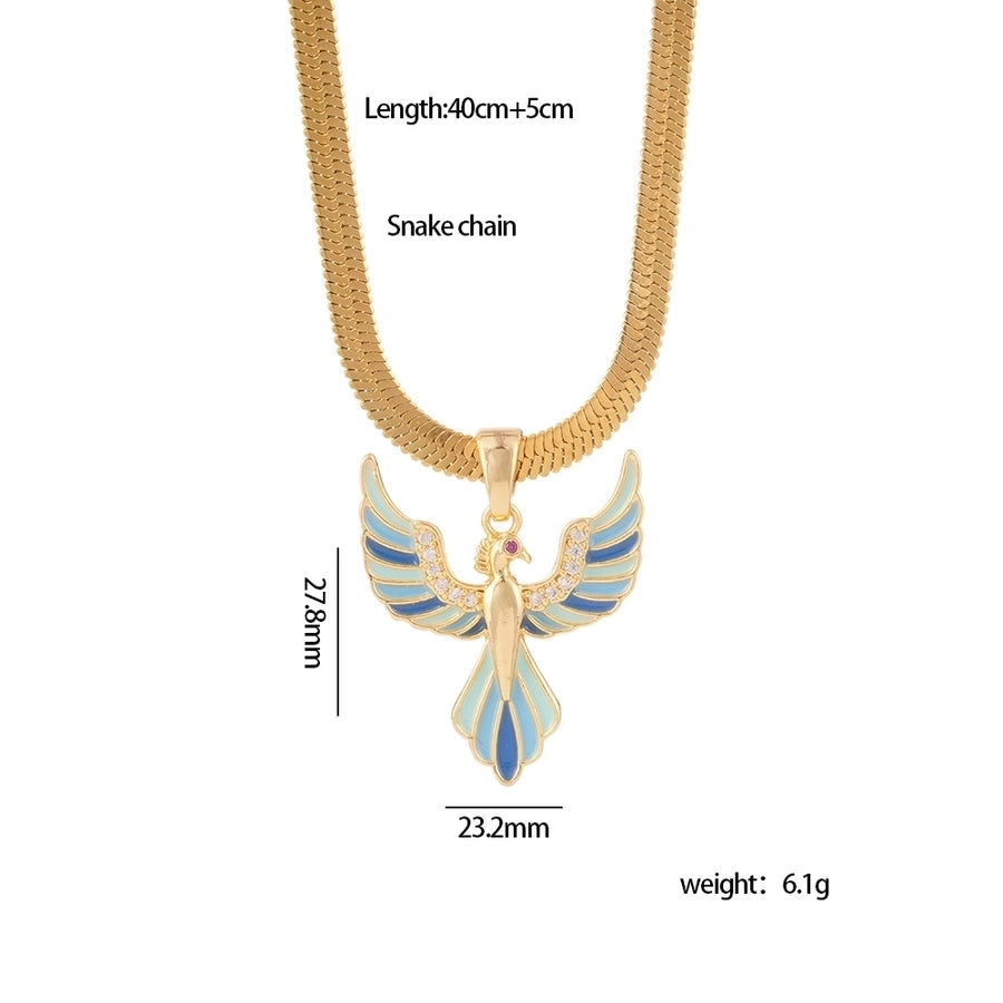 Jewelry Glam Sexy Bird 304 Stainless Steel Copper Necklace