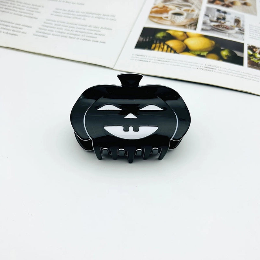 Halloween Original Design Women's Skull Arylic Carving Hair Clip Hair Claws