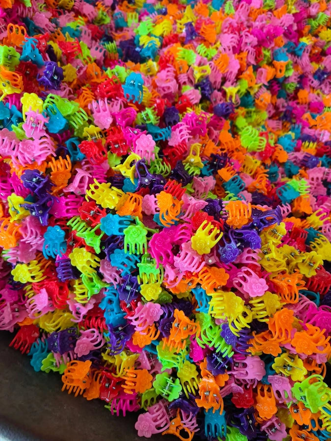 fashion butterfly plastic handmade hair claws 100 pieces per pack