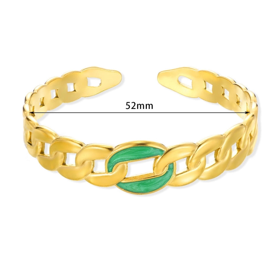 Elegant Simple Style Streetwear Geometric 304 Stainless Steel Bangle In Bulk
