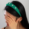 Women's Fairy Style Korean Style Star Cloth Inlay Artificial Rhinestones Hair Band