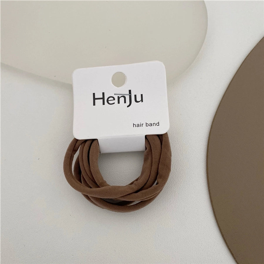 simple style solid color cloth hair tie