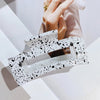 fashion geometric synthetic resin stoving varnish hair claws