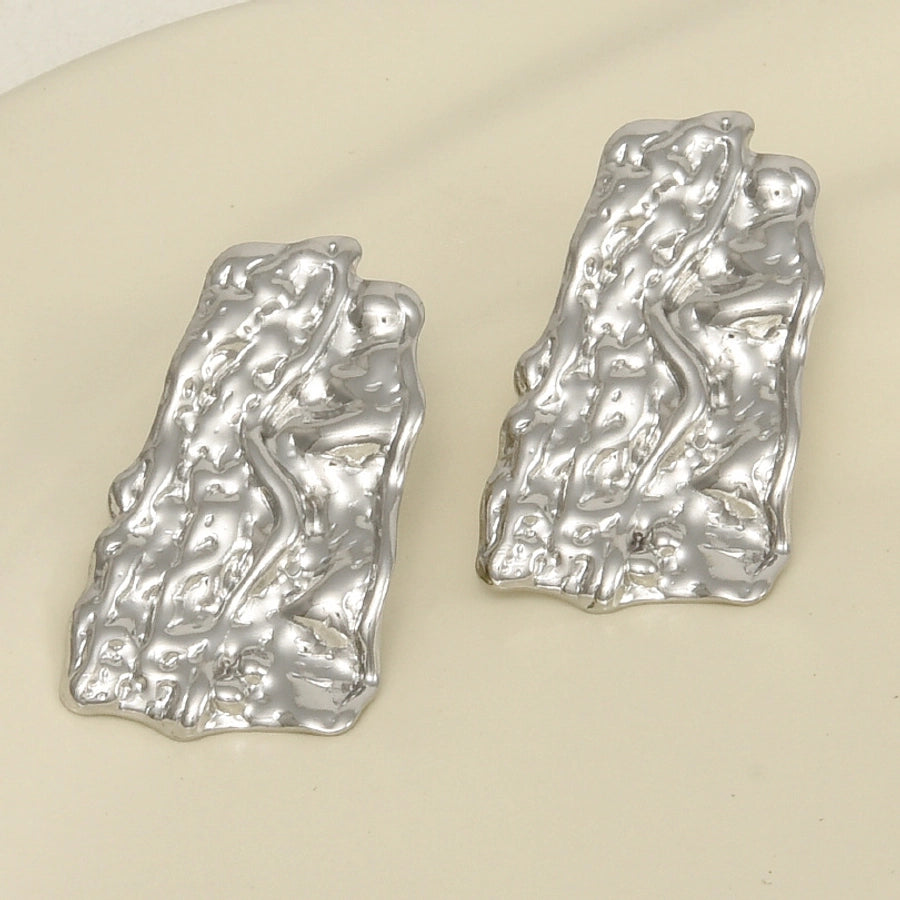 1 Pair Basic Simple Style Geometric Plating 304 Stainless Steel Ear Studs