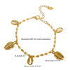 Jewelry Casual Marine Style Conch 304 Stainless Steel Plating Bracelets Earrings Necklace