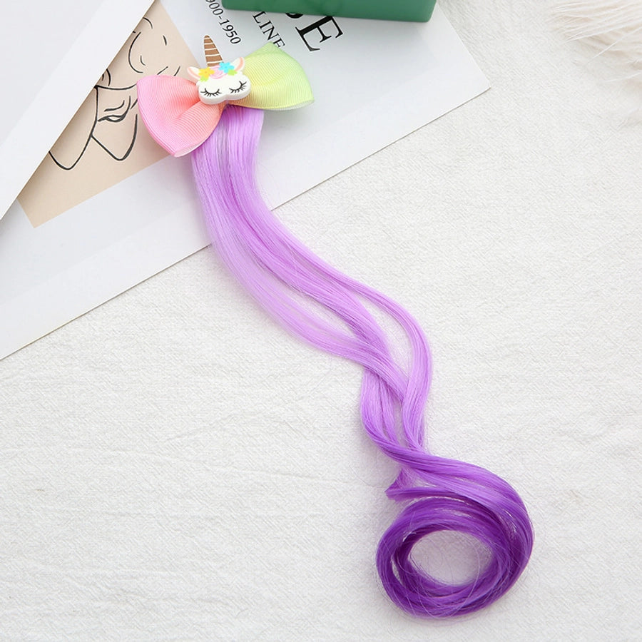 girl's cute sweet bow knot cloth high temperature wire hair clip